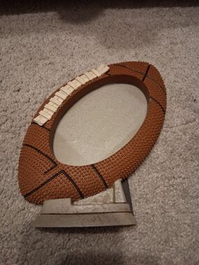 Fetco Brown Football Frame with White Laces